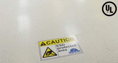 Statguard® ESD Floor Finish Application and Caution Sign