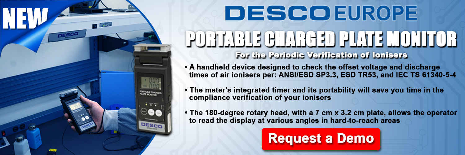 Desco Europe - 19494 Portable Charged Plate Monitor
